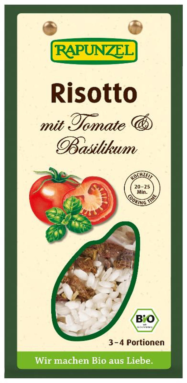 Produktfoto zu Risotto mit Tomate & Basilikum 250g