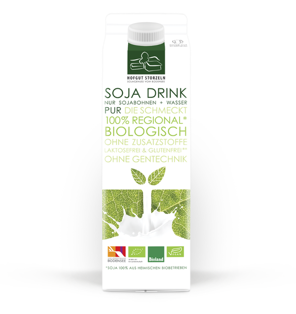 Produktfoto zu Sojadrink Pur Hofgut Storzeln 1l