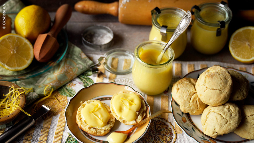 Rezeptbild für Scones mit Lemon Curd