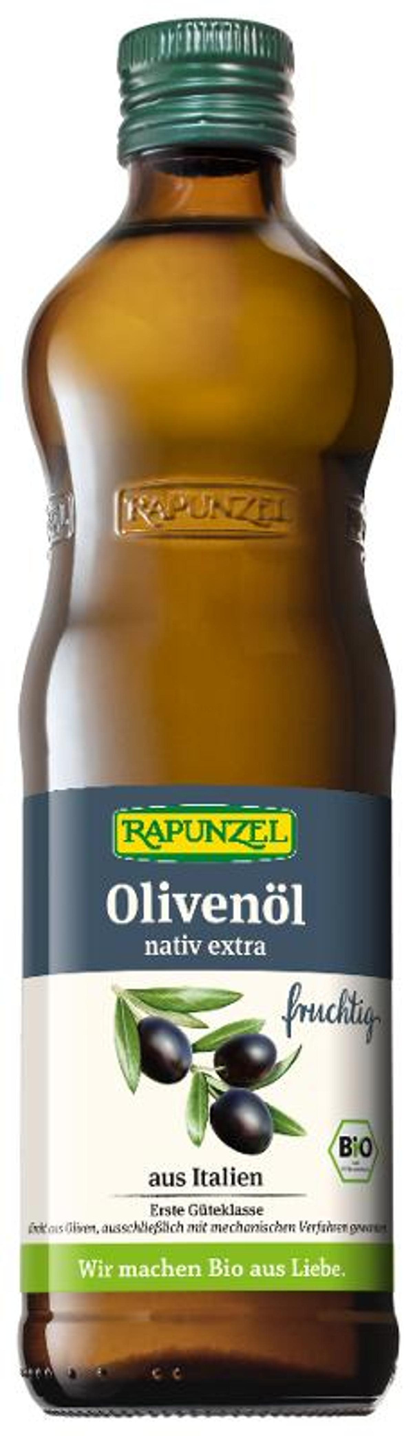 Produktfoto zu Olivenöl fruchtig Rapunzel; nativ extra 0,5l
