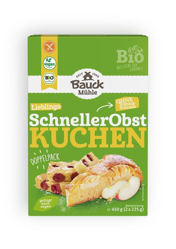 Produktfoto zu Schneller Obstkuchen glutenfrei 450g