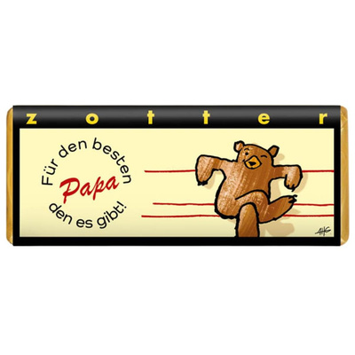 Produktfoto zu Für den besten Papa, den es gibt!, 70g, Zotter-Schokolade