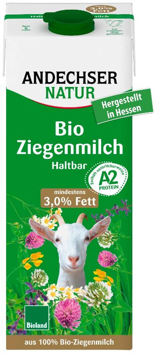 Produktfoto zu Ziegen-H-Milch 3,0% Tetra, 1l