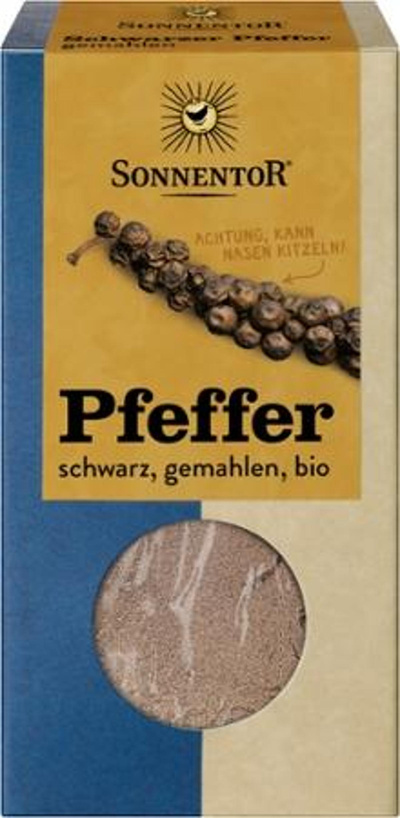 Produktfoto zu Pfeffer schwarz gemahlen, 50g