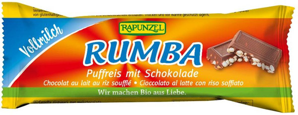 Produktfoto zu Rumba Vollmilch Puffreisriegel 50g