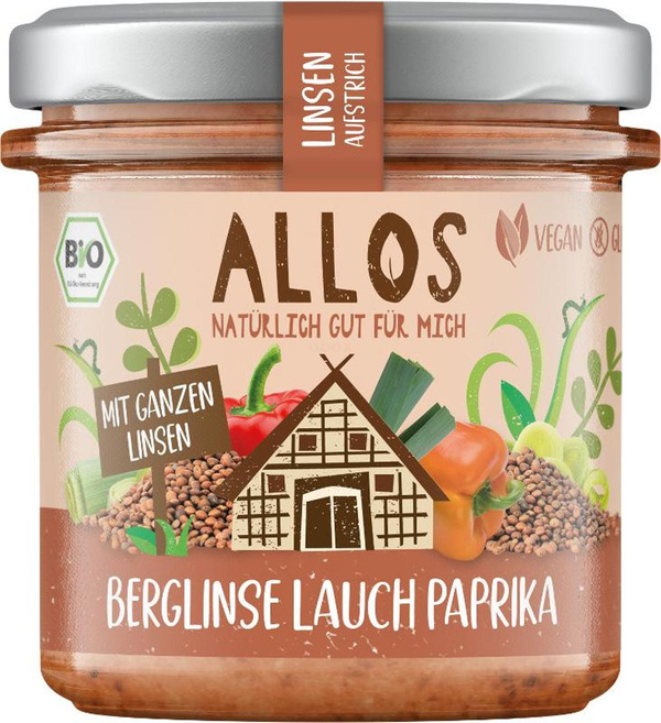 Produktfoto zu Linsenaufstrich Berglinse Lauch Paprika 140g