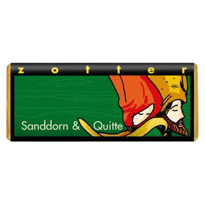 Produktfoto zu Sanddorn & Quitte, 70g, Zotter-Schokolade
