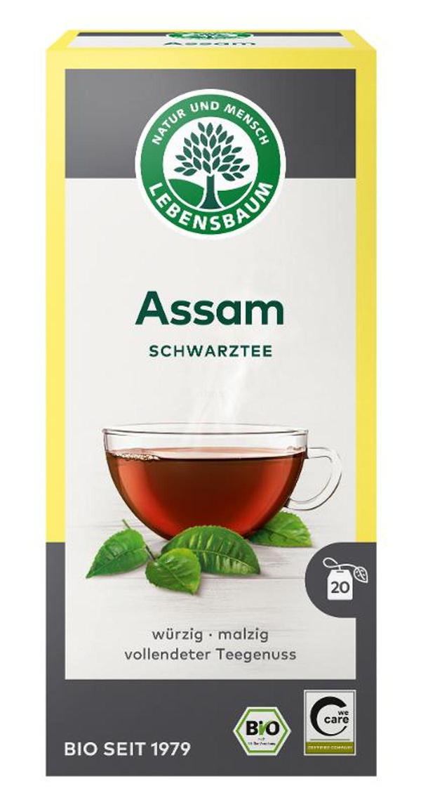 Produktfoto zu Assam Schwarztee im Beutel, 20 Btl. à 2g