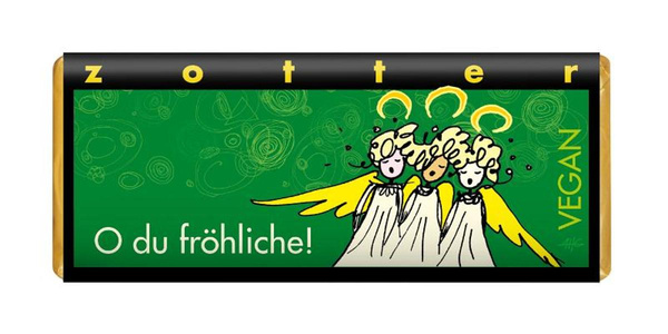 Produktfoto zu O du fröhliche, Zotter-Schokolade vegan 70g