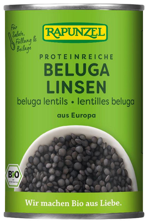 Produktfoto zu Beluga Linsen Dose 400g