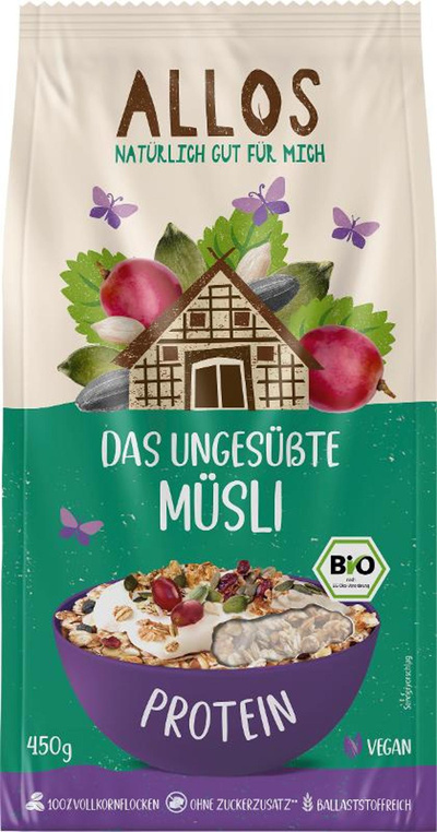 Produktfoto zu Das ungesüßte Protein-Müsli 450g