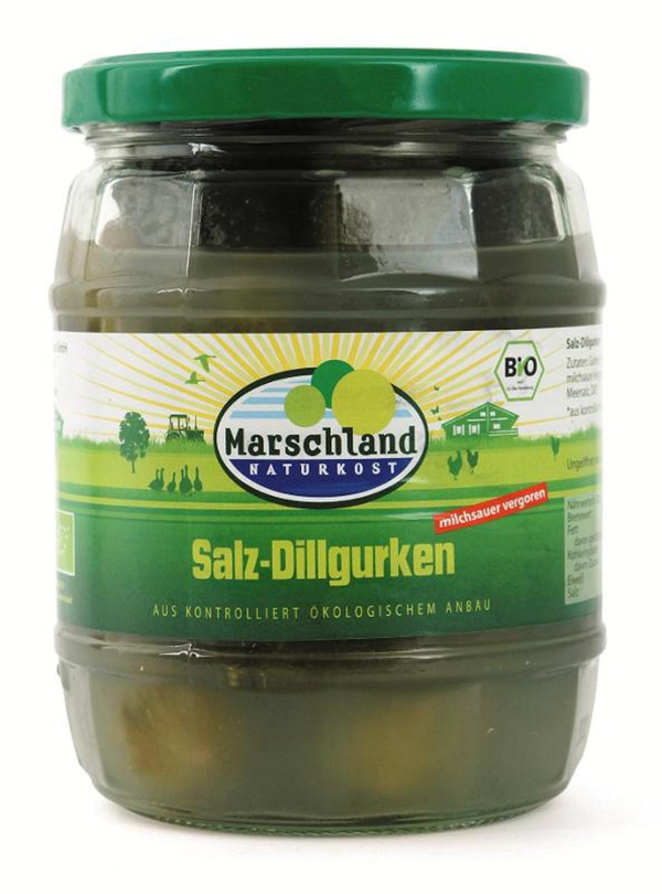 Produktfoto zu Salz-Dillgurken milchsauer vergoren 520g