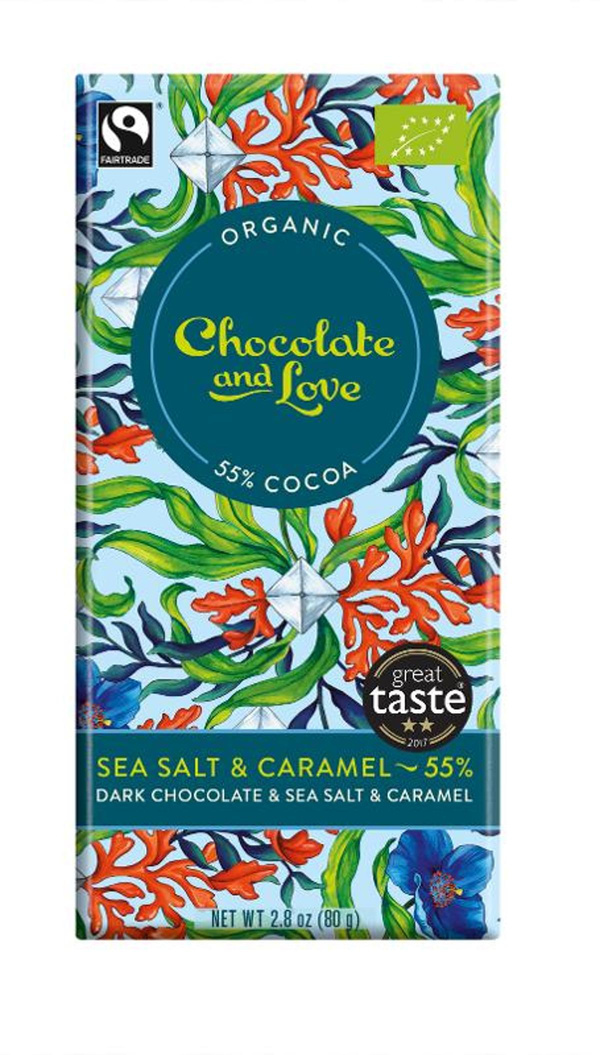 Produktfoto zu Dunkle Schokolade Sea Salt & Caramel, 80g