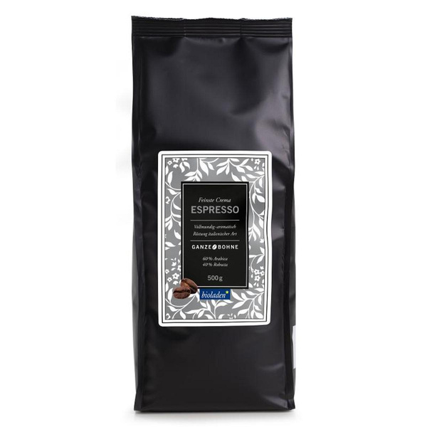 Produktfoto zu Espresso ganze Bohne 500g