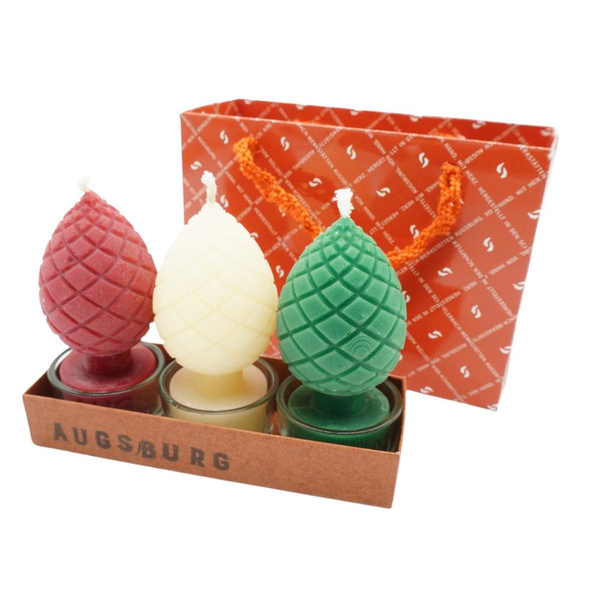 Produktfoto zu 3er-Geschenkset Zirbelnusskerzen