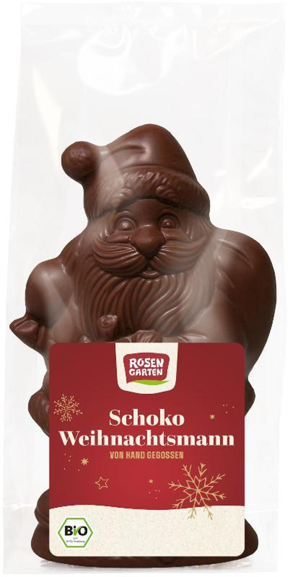 Produktfoto zu Zartbitter-Schoko-Weihnachtsmann vegan 80g