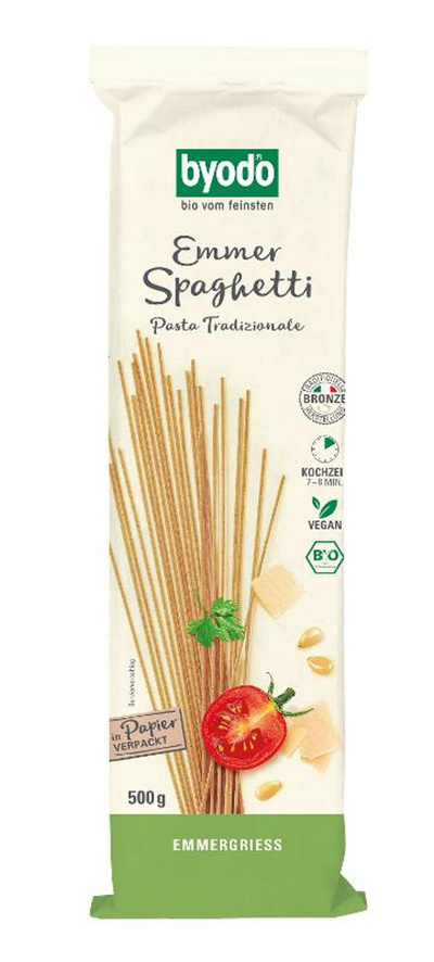 Produktfoto zu Emmer Spaghetti, 500g