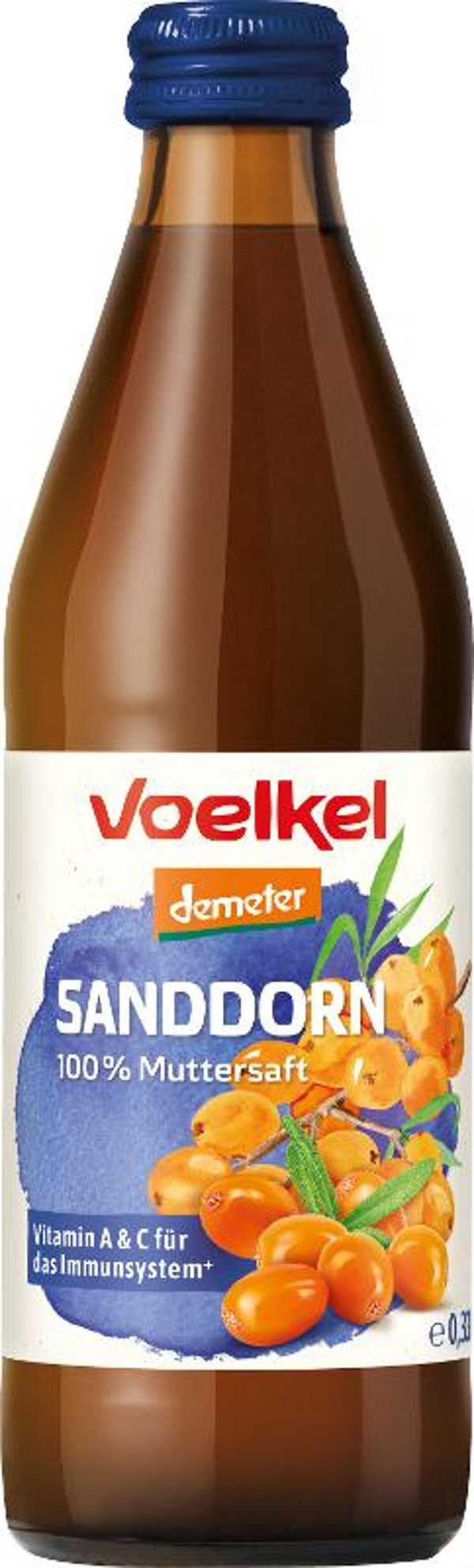 Produktfoto zu Sanddorn Muttersaft, 0,33l