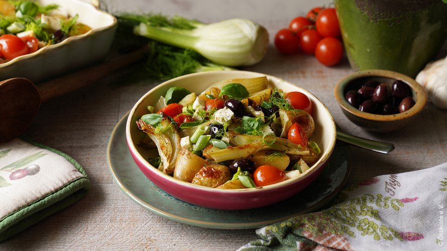 Rezeptbild für Mediterraner Kartoffelsalat