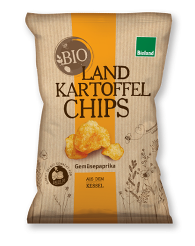 Produktfoto zu Kessel Chips Gemüsepaprika 125g