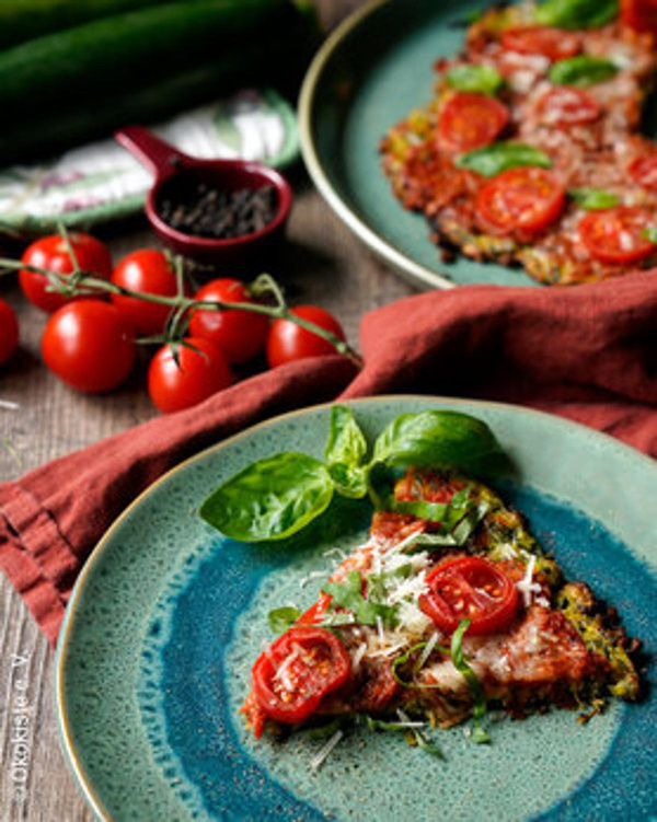 Produktfoto zu Rezept Zucchini-Pizza