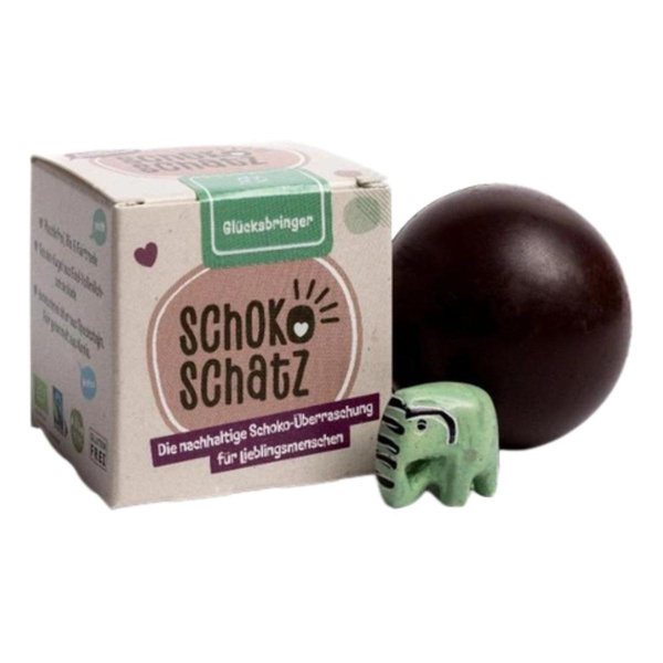 Produktfoto zu SchokoSchatz "Glücksbringer" vegan 25g
