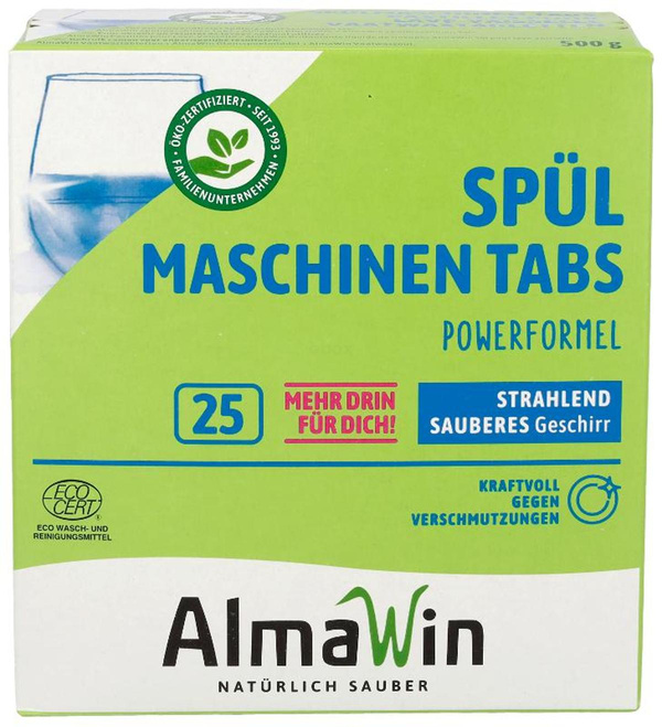 Produktfoto zu Spülmaschinen-Tabs AlmaWin, 25 Stück