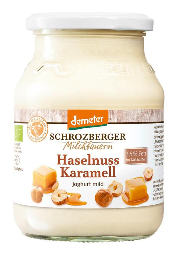 Produktfoto zu Joghurt Haselnuss Karamell 500g