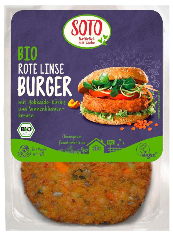 Produktfoto zu Rote Linse Burger 160g