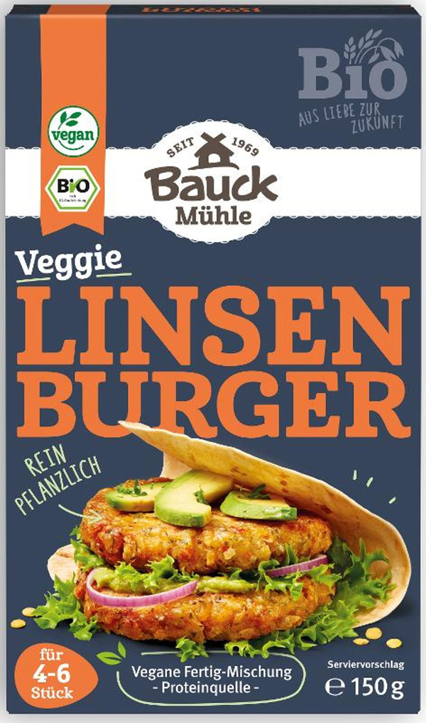 Produktfoto zu Linsen Burger 150g