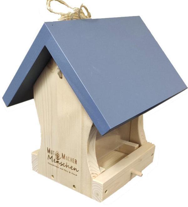 Produktfoto zu Vogel-Futterhäuschen, Dach Blau