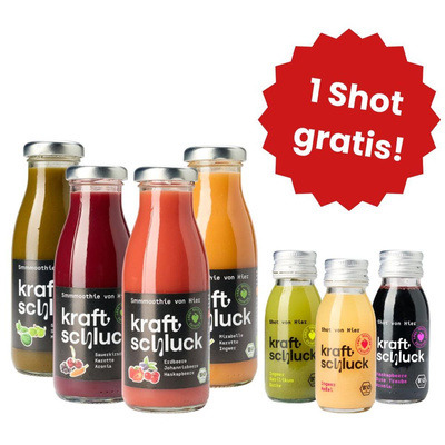 Produktfoto zu kraftschluck 6+1 Probierpaket - 1 Shot gratis