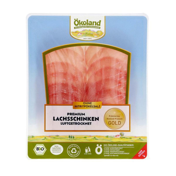 Produktfoto zu Premium Lachsschinken 80g, luftgetrocknet