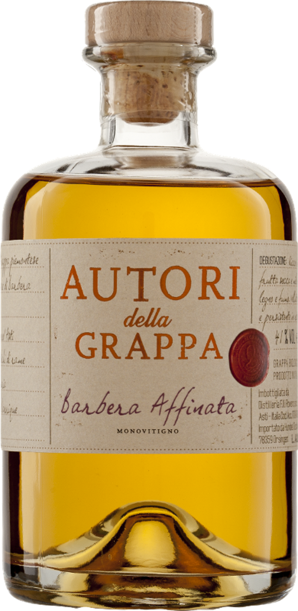 Produktfoto zu Grappa Barbera Affinata, 0,5l