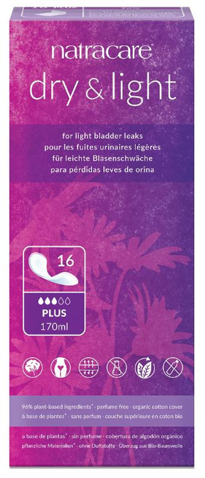 Produktfoto zu Damenbinden Dry & Light Inkontinenzeinlage Plus, 16 Stück