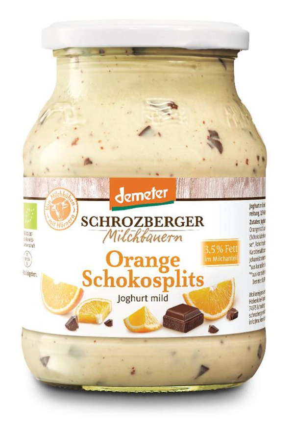 Produktfoto zu Joghurt Orange-Schokosplits 500g