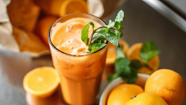 Rezeptbild für Orangen Smoothie mit Ingwer und Kurkuma