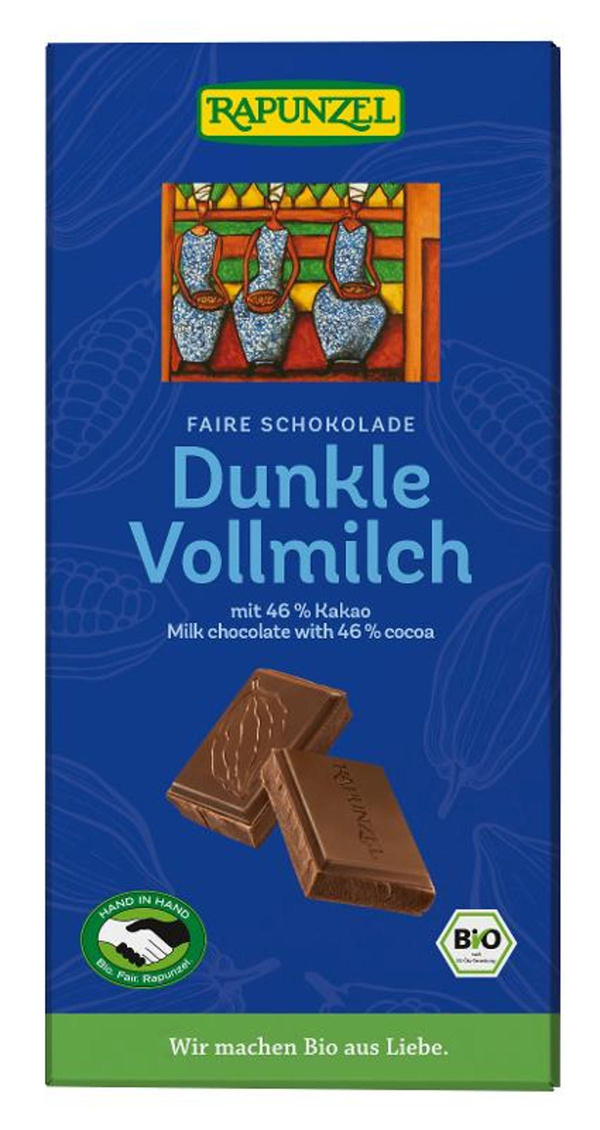 Produktfoto zu Dunkle Vollmilch Schokolade 100g