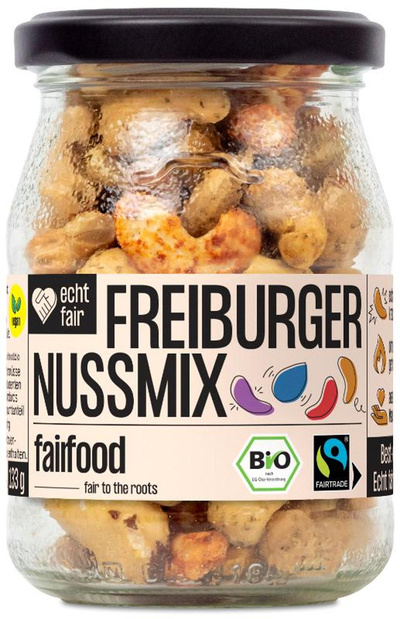 Produktfoto zu Fairer Nussmix geröstet & bunt gewürzt, 133g
