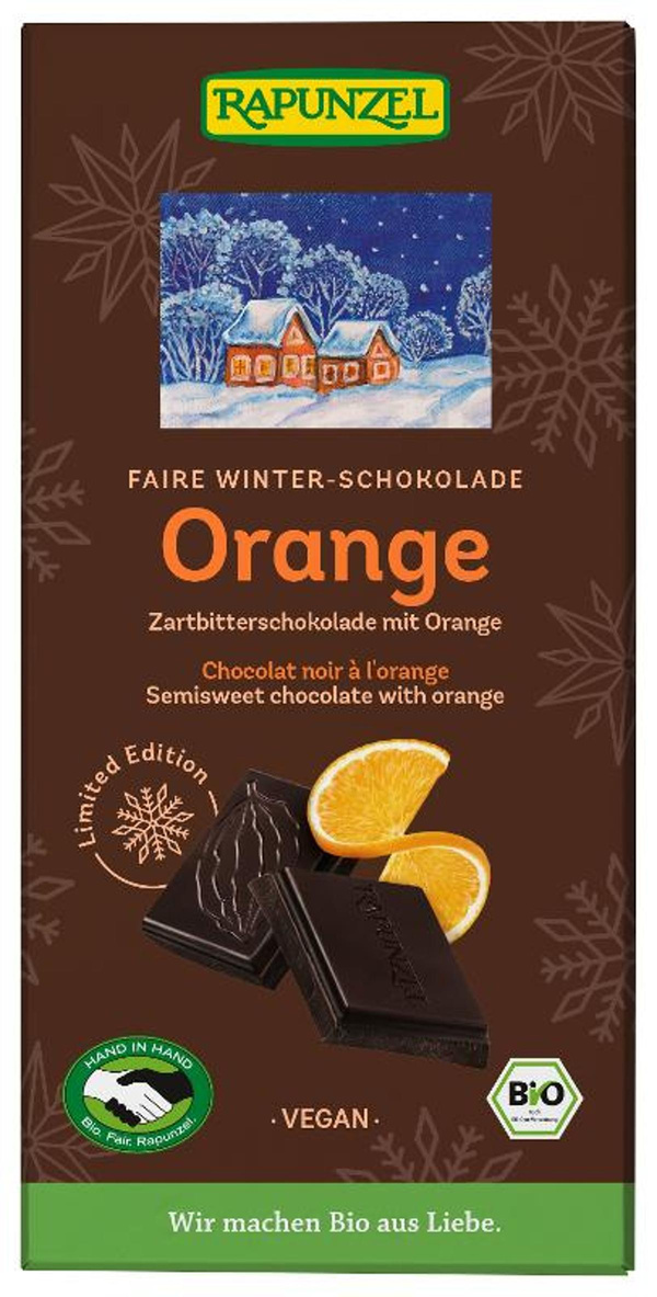 Produktfoto zu Winter-Schokolade Orange 80g