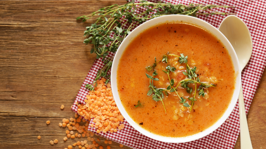 Rezeptbild für Rote-Linsen-Paprika-Suppe