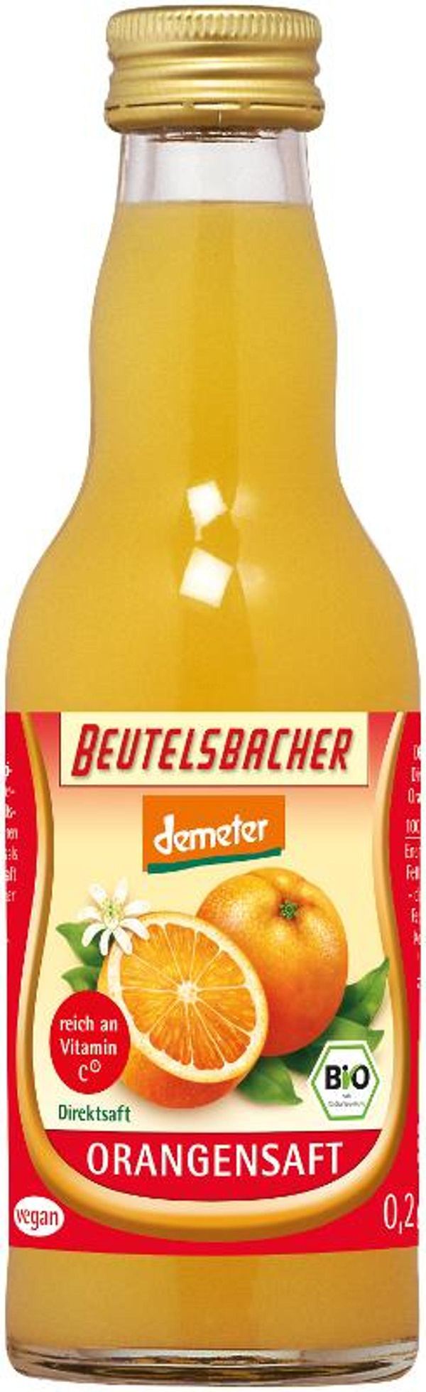 Produktfoto zu Orangensaft 0,2l
