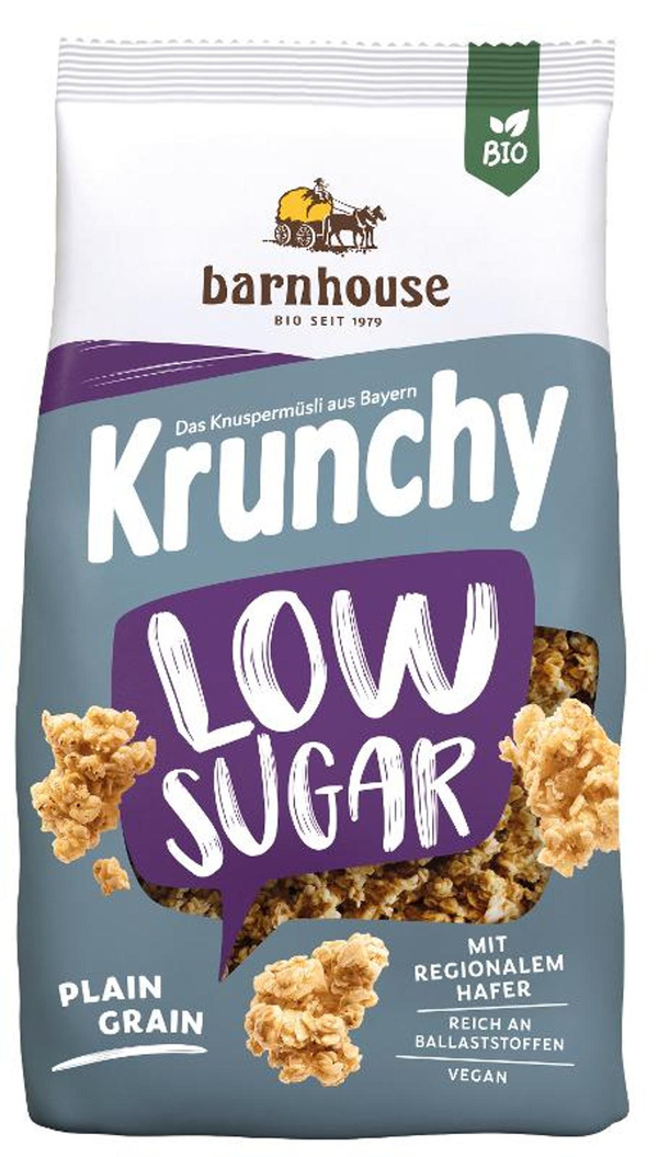 Produktfoto zu Krunchy Low Sugar Plain Grain, 375g
