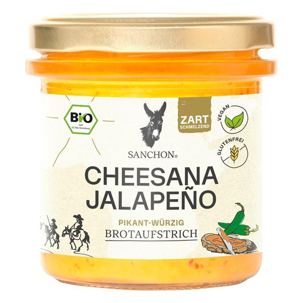 Produktfoto zu Brotaufstrich Cheesana Jalapeño 135g