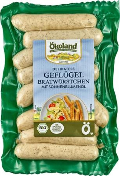 Produktfoto zu Geflügelbratwürstchen 8 Stück, 180g
