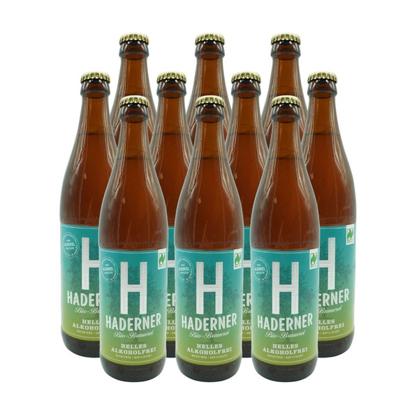 Produktfoto zu Haderner Helles alkoholfrei 10x0,5l