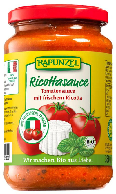 Produktfoto zu Tomatensauce mit frischem Ricotta 345ml