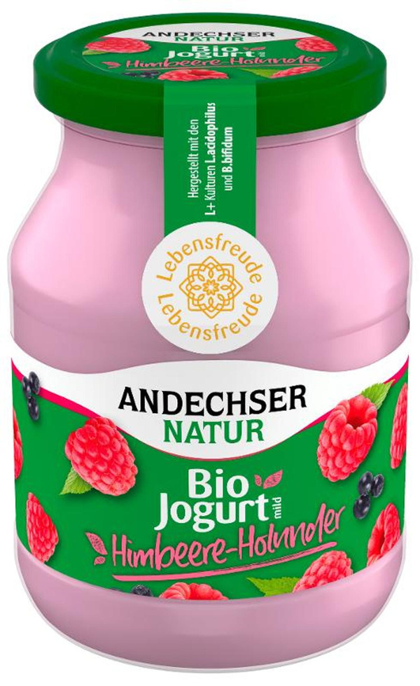 Produktfoto zu Joghurt Himbeere-Holunder 500g
