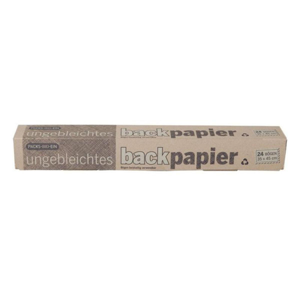 Produktfoto zu ungebleichtes Backpapier, 24 Einzelbögen