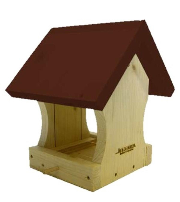 Produktfoto zu Vogel-Futterhäuschen, Dach Rot